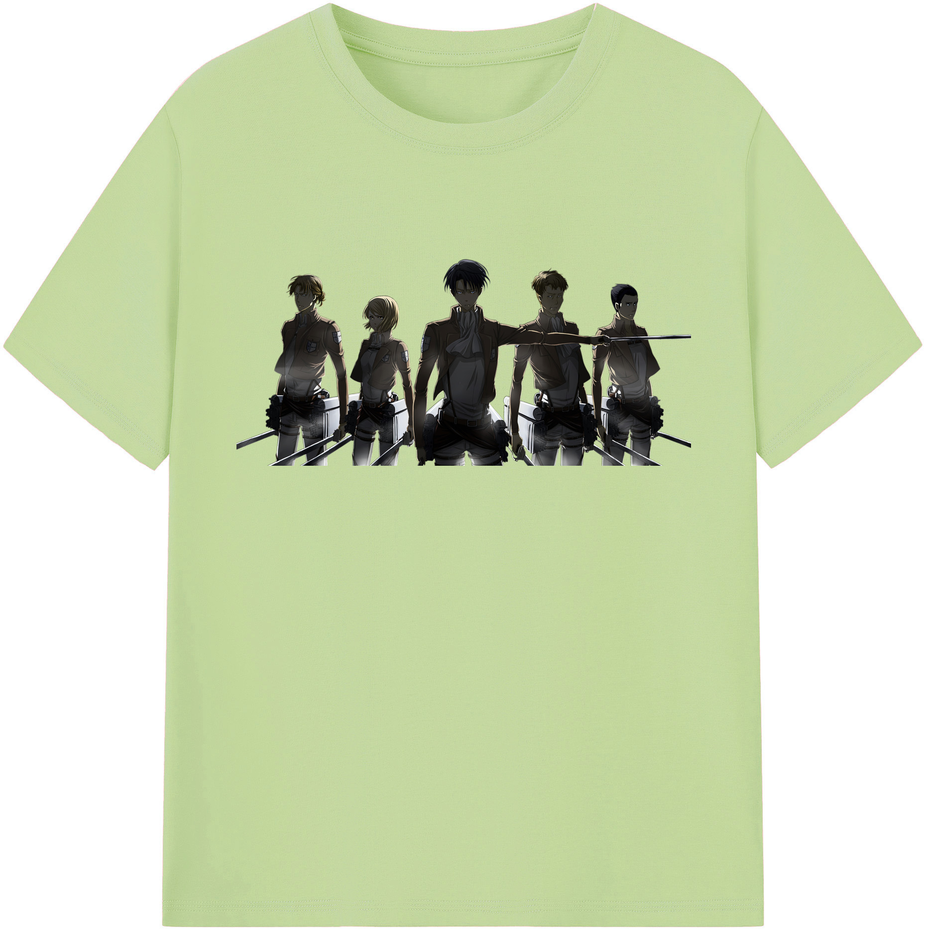 （画像用） 進撃の巨人 Attack on Titan 綿100％半袖Tシャツ（フロントプリント）